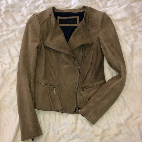 Zara suede leather jacket - Picture 6 of 8